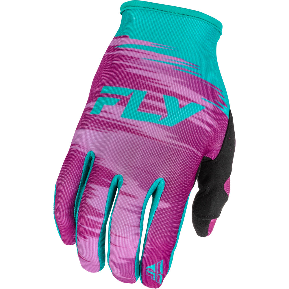Fly Racing Women's Lite Gloves - Pink with Turquoise