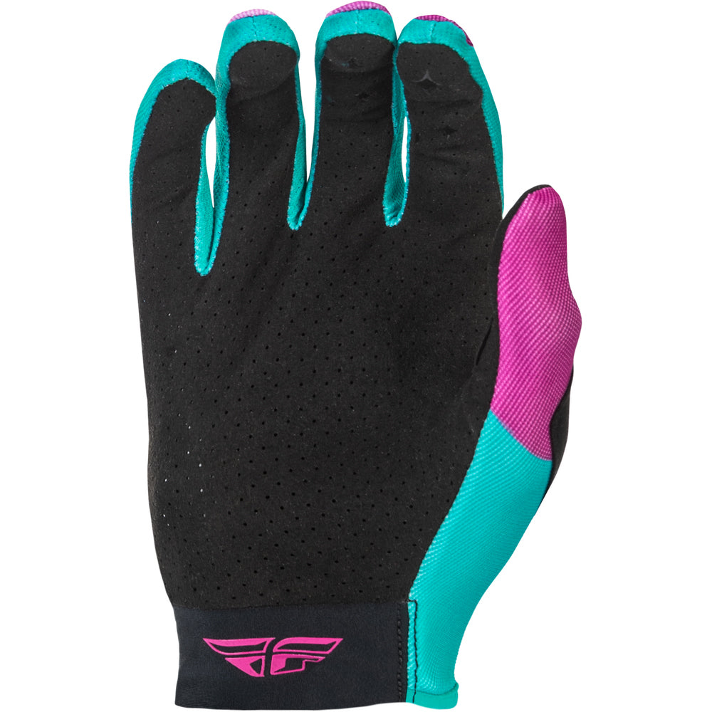 Fly Racing Women's Lite Gloves - Pink with Turquoise