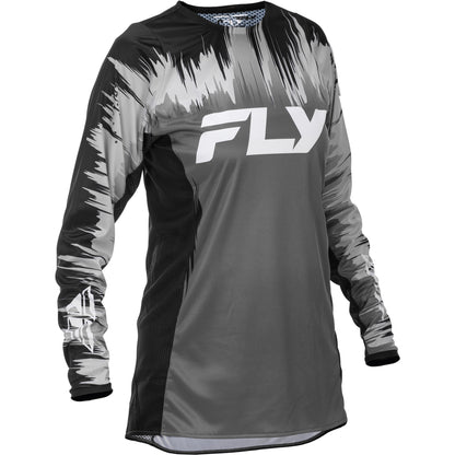 Fly Racing Women's Lite Jersey - Black, Grey with White