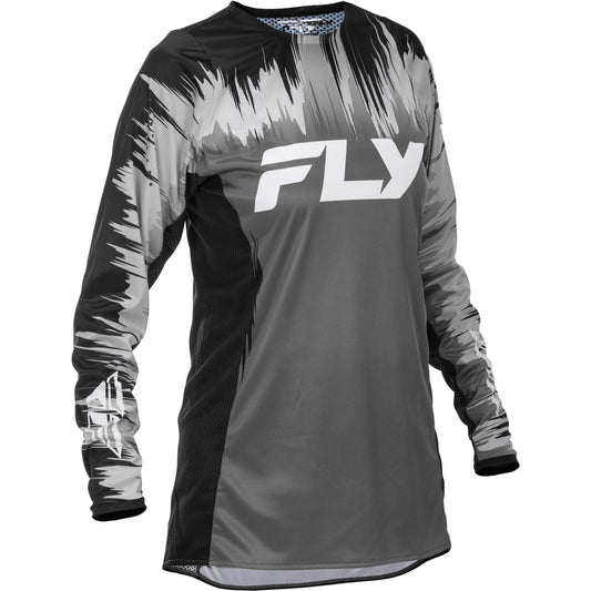Fly Racing Women's Lite Jersey - Black, Grey with White