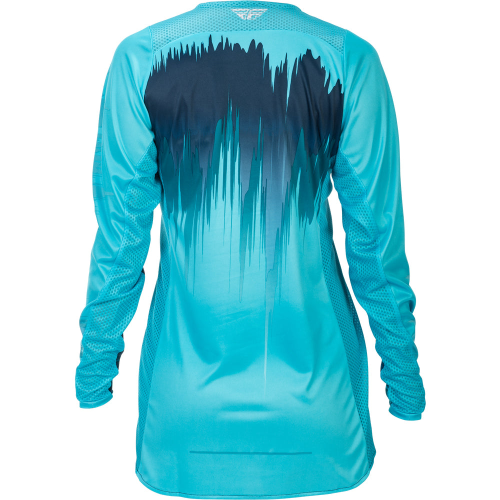 Fly Racing Women's Lite Jersey & Pant Combo - Aqua, Navy with White