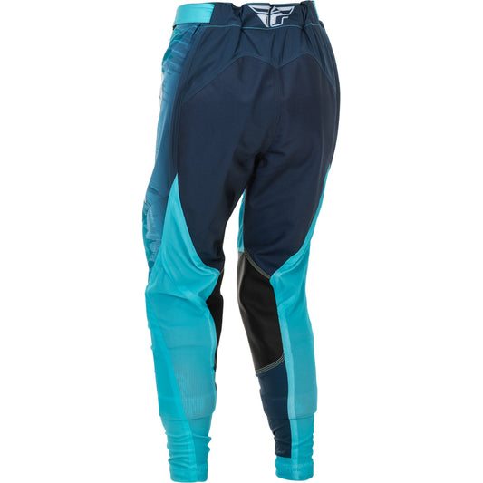 Fly Racing Women's Lite Pants - Aqua, Navy with White