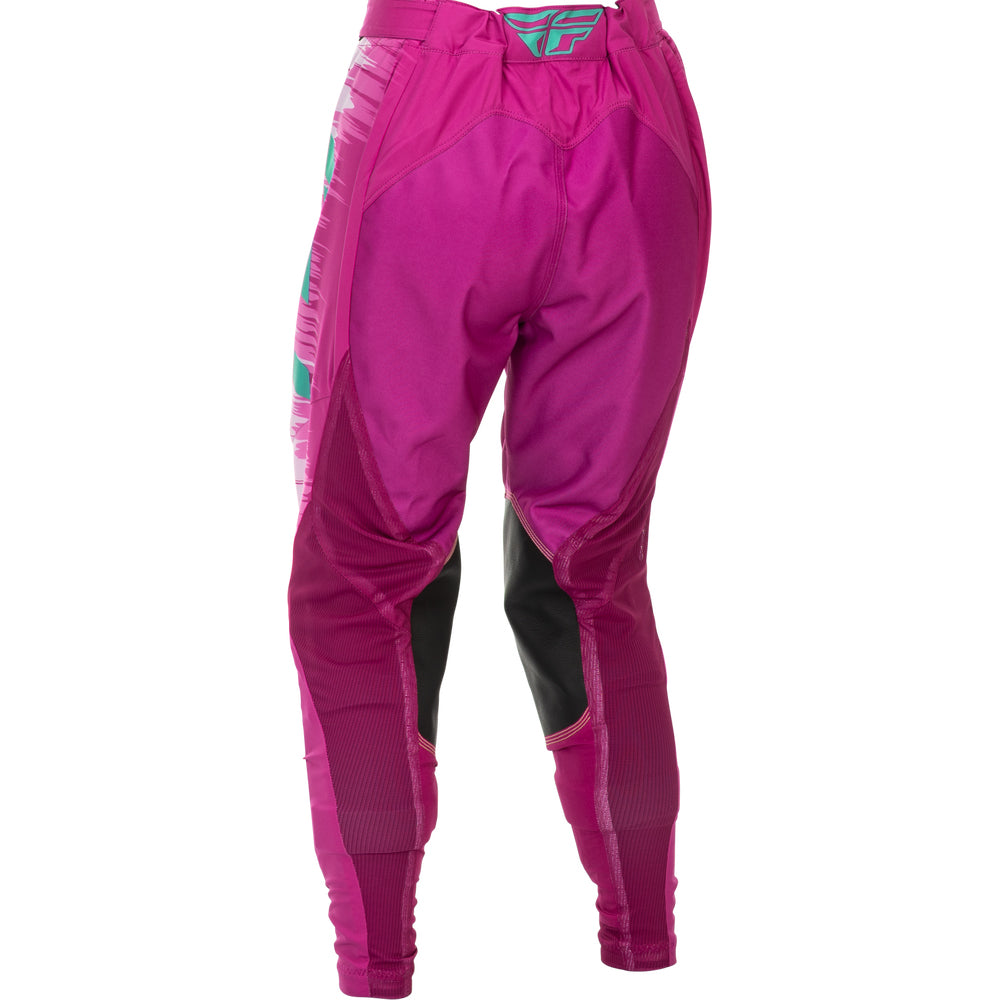 Fly Racing Women's Lite Jersey & Pant Combo - Pink with Turquoise