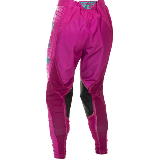 Fly Racing Women's Lite Pants - Pink with Turquoise