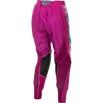 Fly Racing Women's Lite Jersey & Pant Combo - Pink with Turquoise