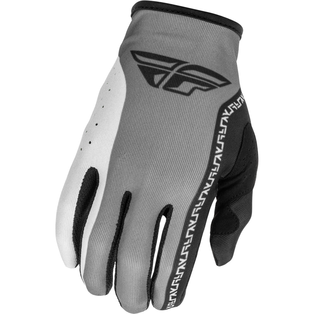 Fly Racing Lite Youth Gloves - Grey with Black