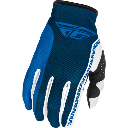 Fly Racing Lite Youth Gloves - Blue with White