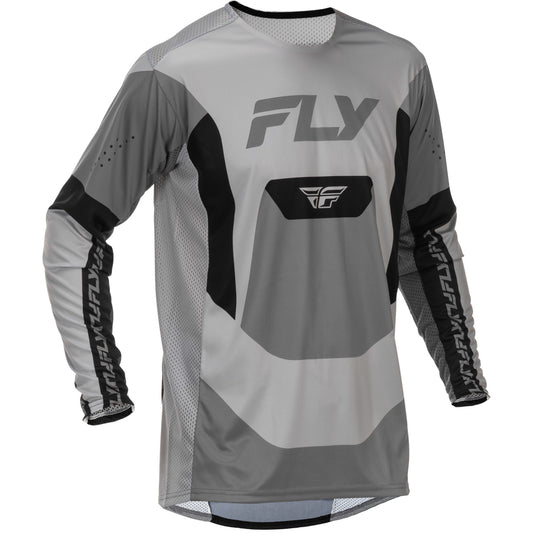 Fly Racing Lite Youth Jersey - Grey with Black