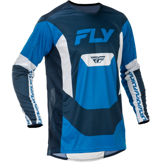 Fly Racing Lite Youth Jersey - Blue with White