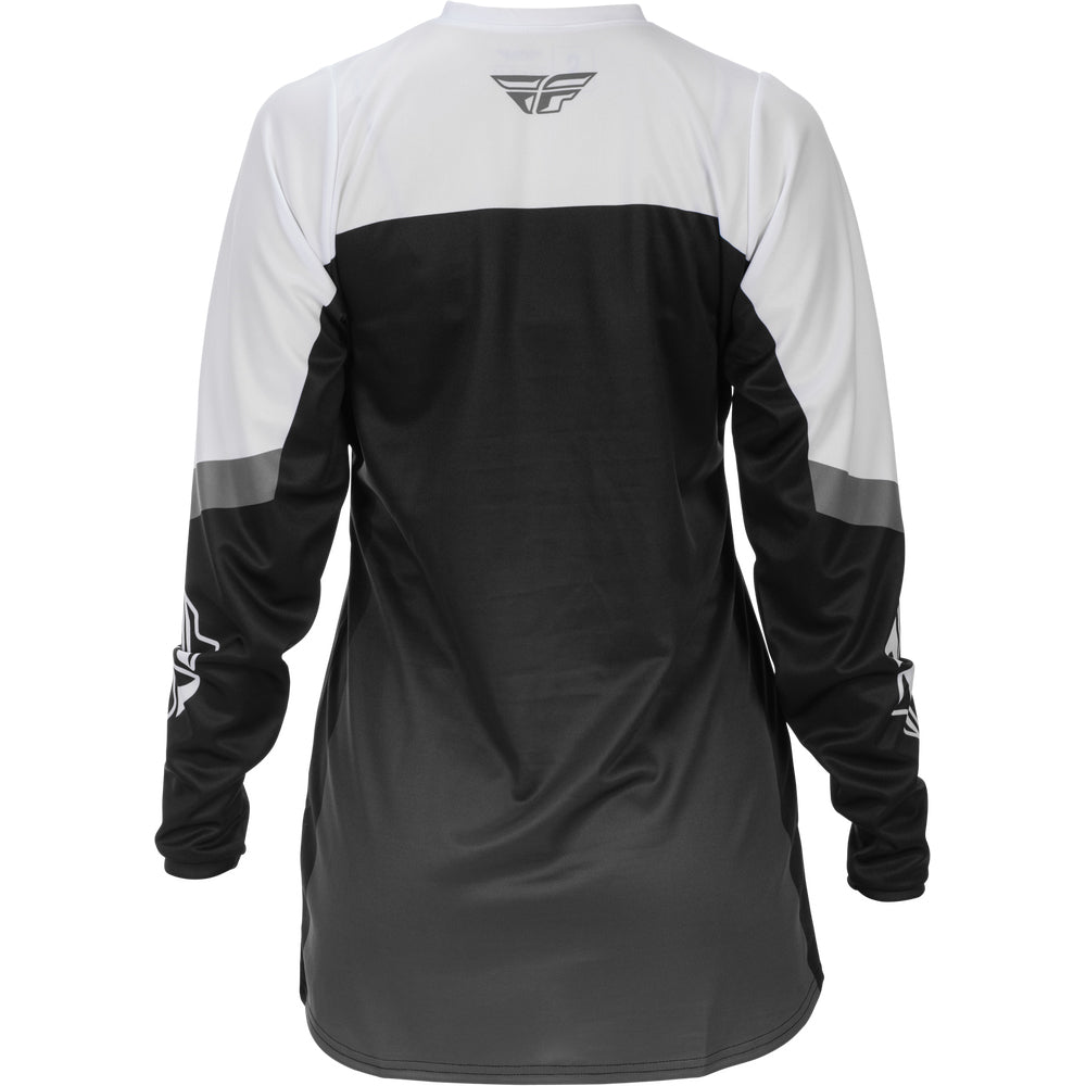 Fly Racing Women's F-16 Jersey & Pant Combo - Grey, Black with White