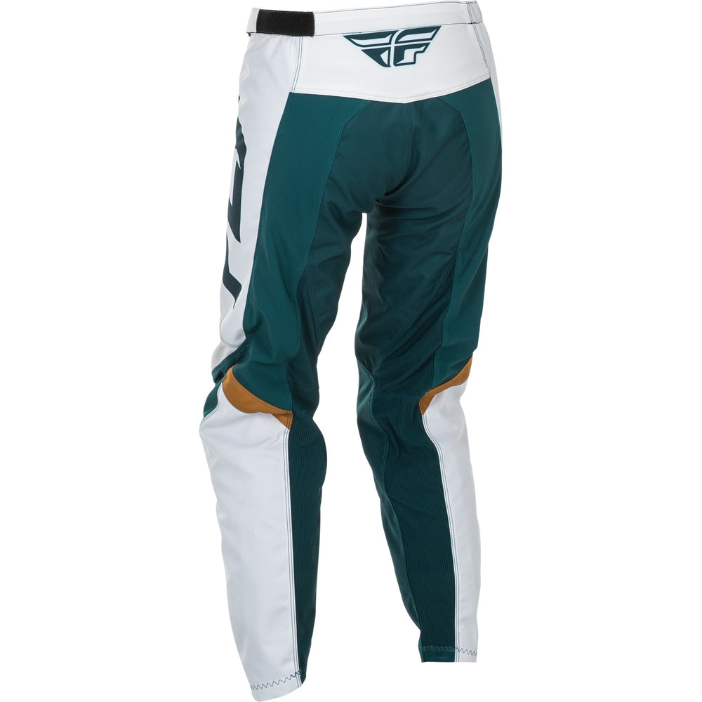 Fly Racing Women's F-16 Jersey & Pant Combo - Teal, White with Gold