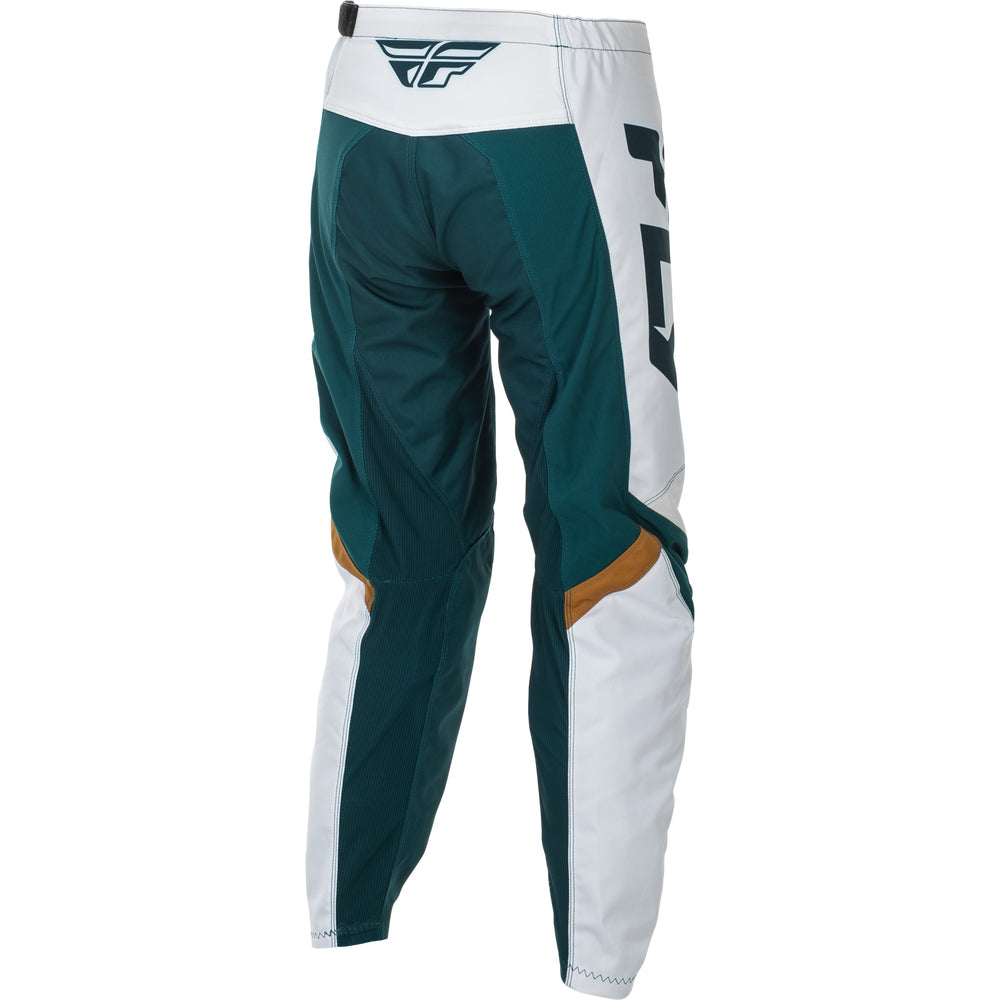Fly Racing Women's F-16 Jersey & Pant Combo - Teal, White with Gold