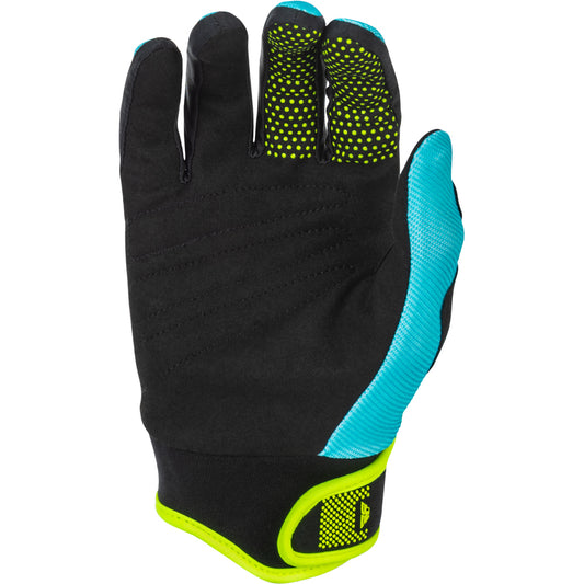 Fly Racing F-16 Gloves - Aqua, Black with White