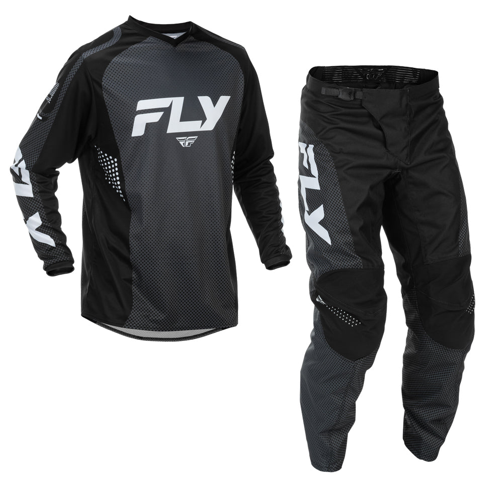 Fly Racing F-16 Jersey & Pant Combo - Black with White
