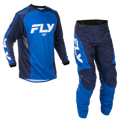 Fly Racing F-16 Jersey & Pant Combo - Blue, Dark Blue with White