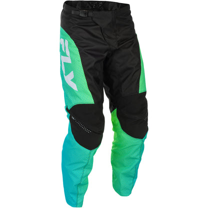Fly Racing F-16 Jersey & Pant Combo - Aqua, Black with White