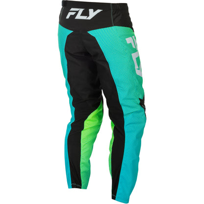 Fly Racing F-16 Jersey & Pant Combo - Aqua, Black with White
