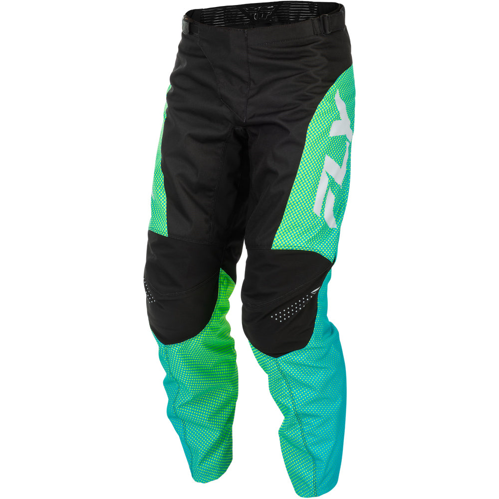 Fly Racing F-16 Jersey & Pant Combo - Aqua, Black with White