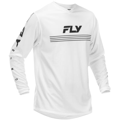 Fly Racing Universal Jersey - White with Black