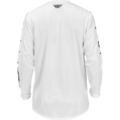Fly Racing Universal Jersey - White with Black