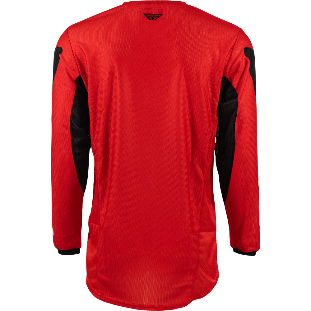 Fly Racing Kinetic Mesh Jersey - Red, Black with White