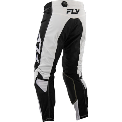 Fly Racing Kinetic Mesh Jersey & Pant Combo - White with Black