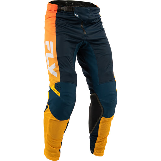 Fly Racing Kinetic Mesh Pants - Navy with Orange