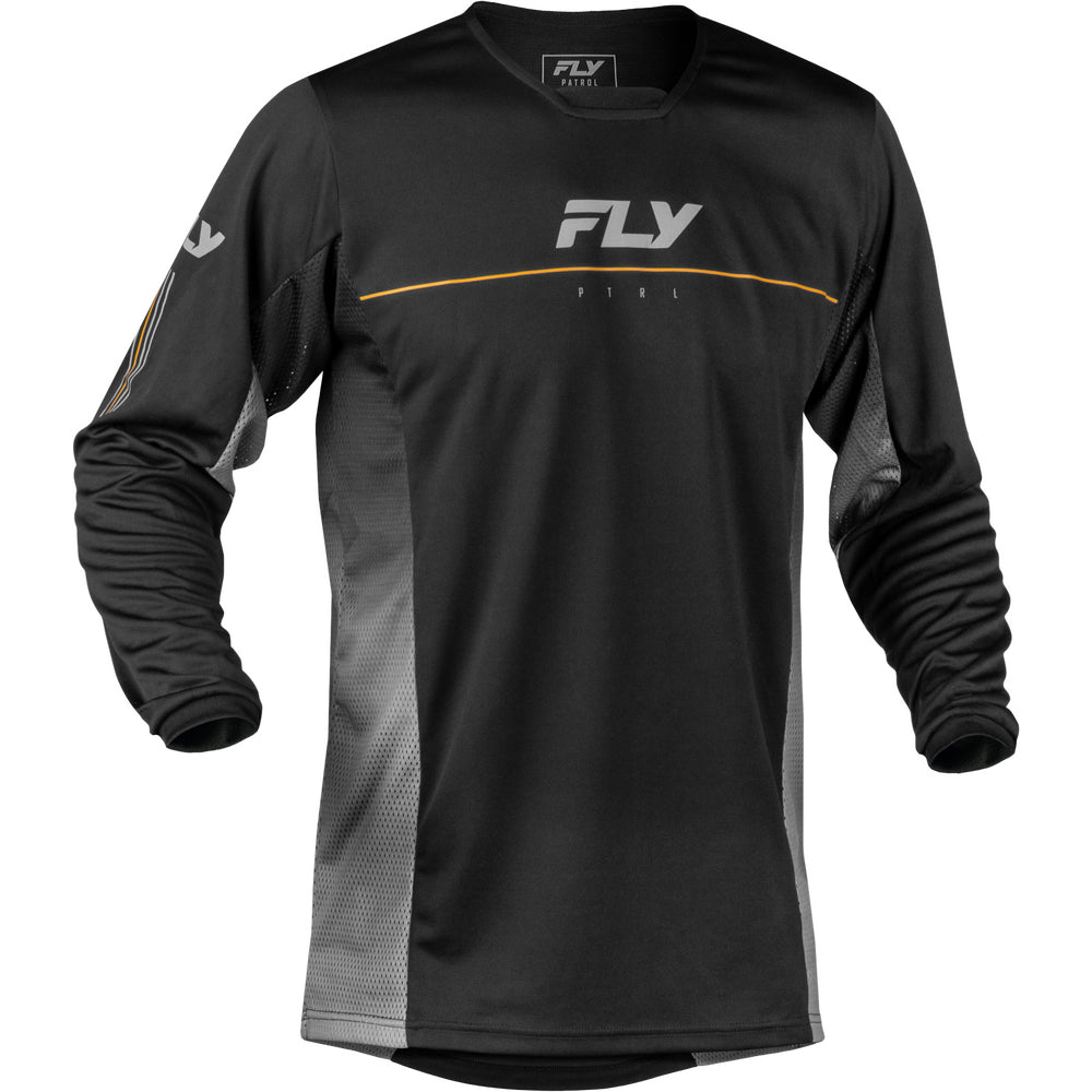 Fly Racing Patrol Jersey - Black with Grey