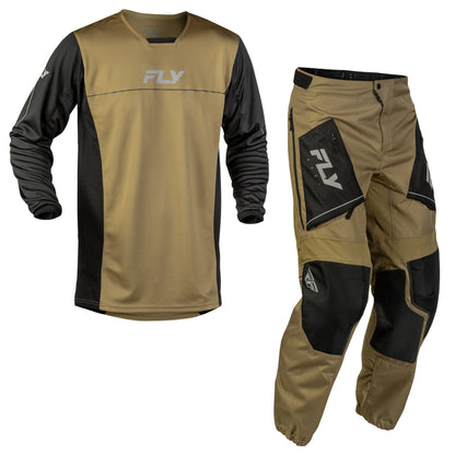 Fly Racing Patrol Jersey & Pant Combo - Tan with Black
