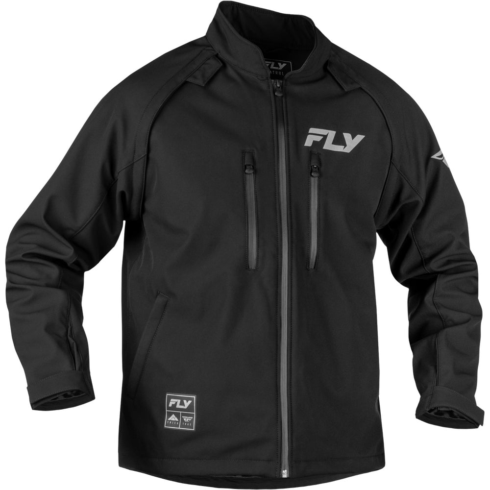 Fly Racing Patrol Jacket to Vest - Black with Grey