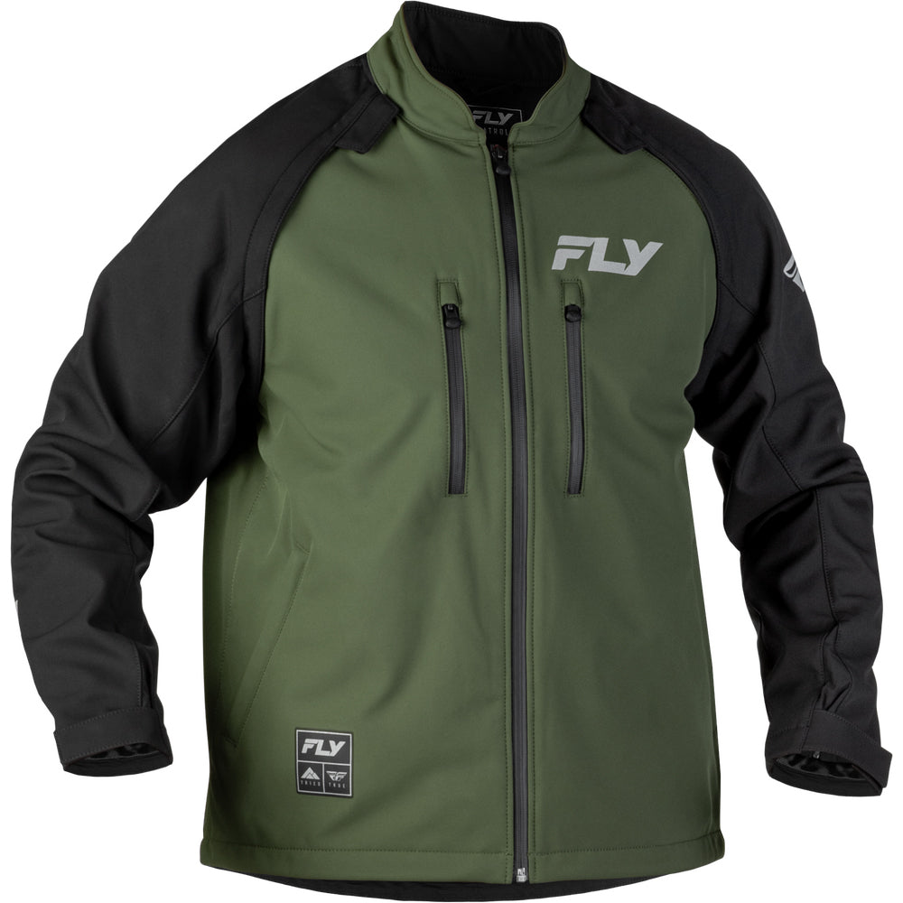 Fly Racing Patrol Jacket to Vest - Forest Green with Grey