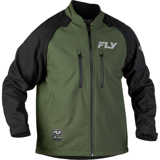 Fly Racing Patrol Jacket to Vest - Forest Green with Grey