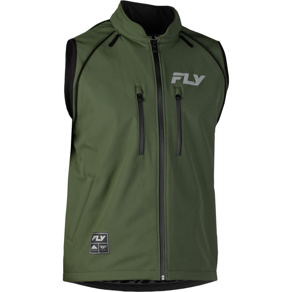 Fly Racing Patrol Jacket to Vest - Forest Green with Grey