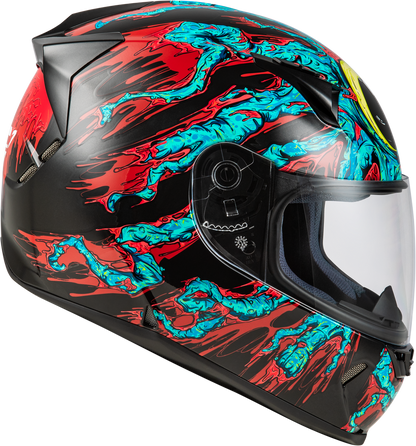 Fly Racing Revolt Space Creep Helmet - Light Blue/Black/Red - 73-8387 -