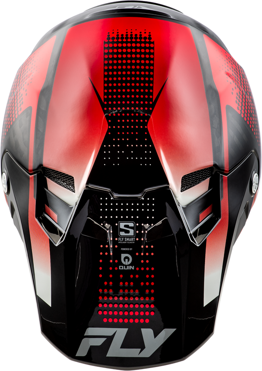 Fly Racing Formula S Carbon Protocol Helmet - 73-4465 - Black Carbon/Red