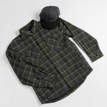 509 Flannel Shacket - F09017600 - Black Vis