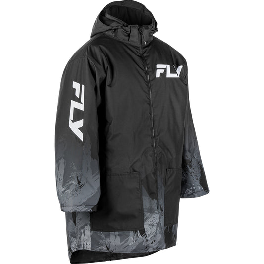 Fly Racing Insulated Pit Coat - Grey/Black - 470-4053