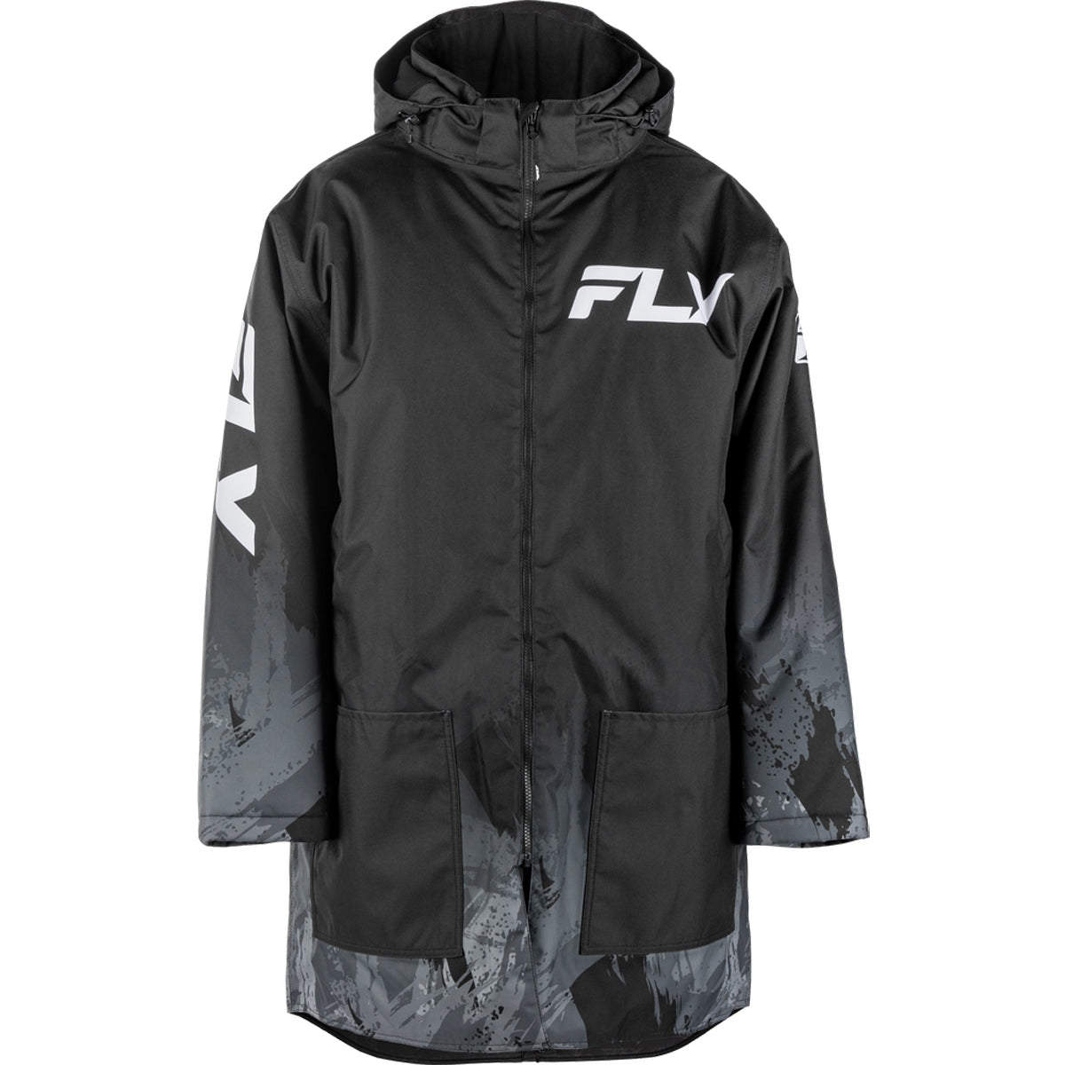 Fly Racing Insulated Pit Coat - Grey/Black - 470-4053