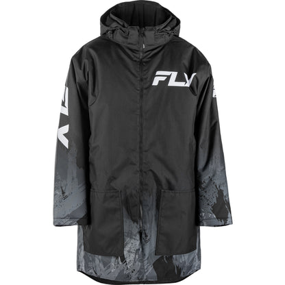Fly Racing Insulated Pit Coat - Grey/Black - 470-4053