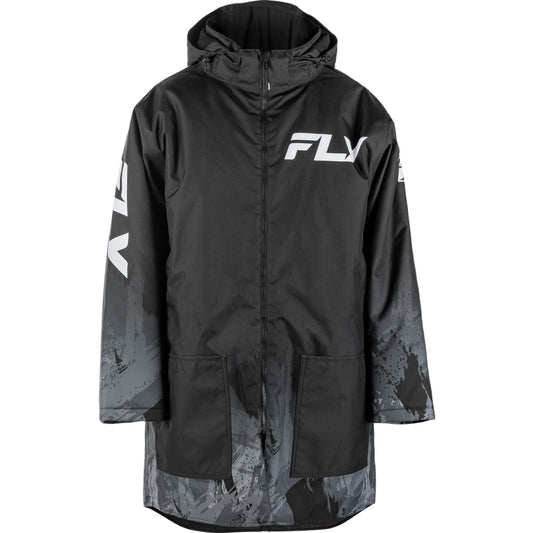Fly Racing Insulated Pit Coat - Grey/Black - 470-4053
