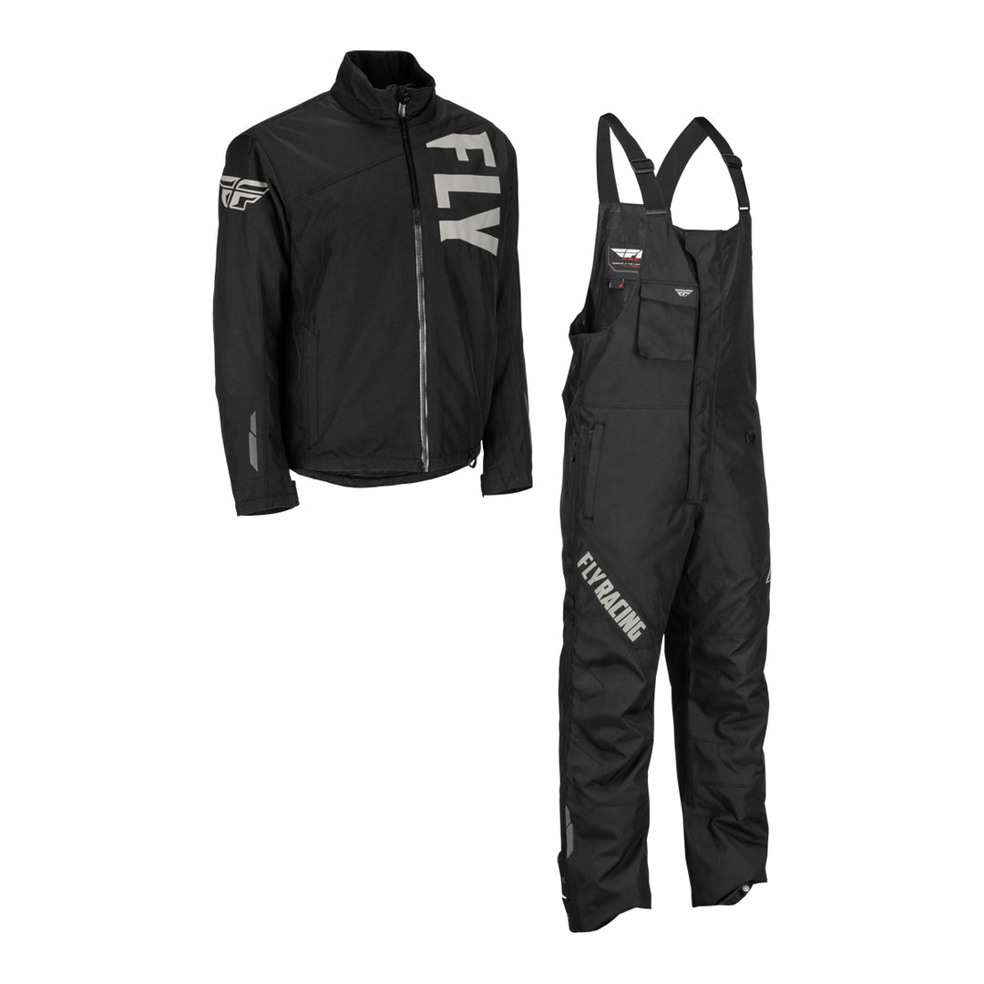 Fly Racing Aurora Jacket/Bib Combo - Black - 470-4122-470-4400