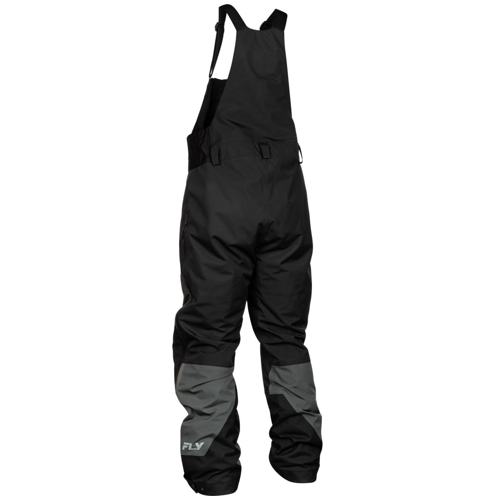 Fly Racing Incline Bib Shell - Grey with Black & Red