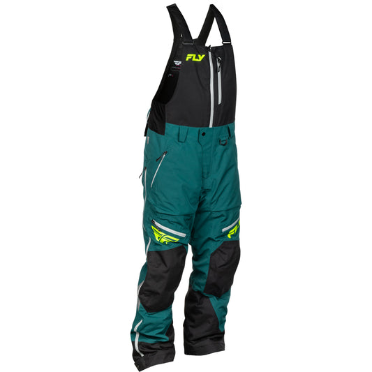 Fly Racing Incline Bib Shell - Teal with Black & Hi-Vis