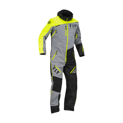Fly Racing Cobalt Snowmobile Monosuit Shell - Black / Grey / Hi-Vis - 470-4351