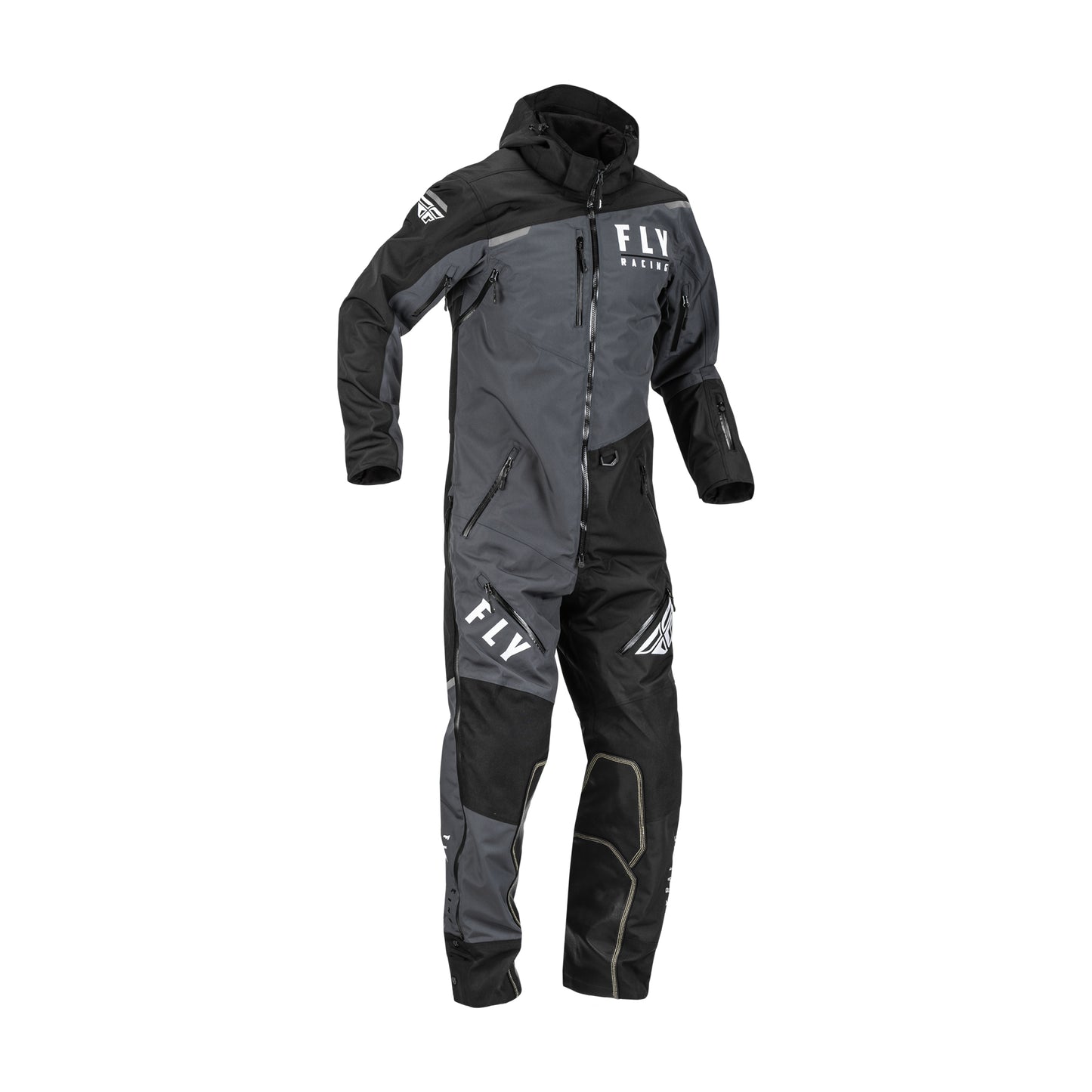 Fly Racing Cobalt Snowbike Monosuit Shell  - Black / Grey - 470-4355