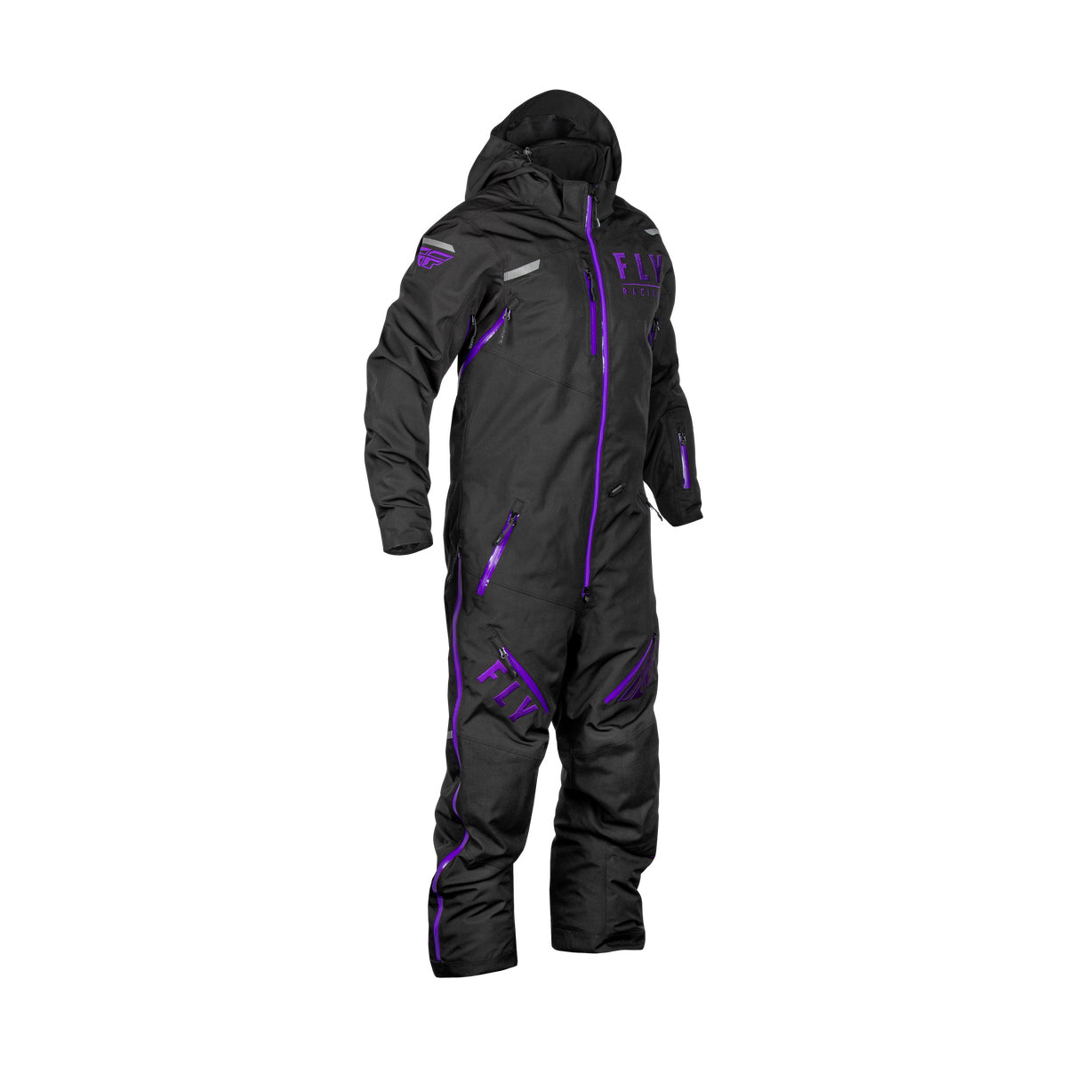 Fly Racing Cobalt Snowmobile Monosuit Shell - Black / Purple - 470-4359