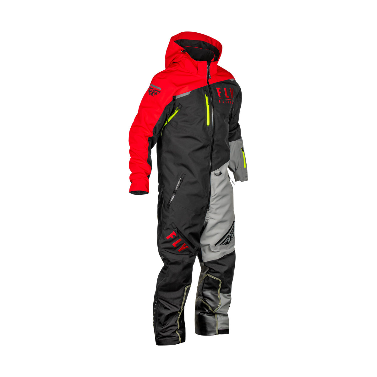 Fly Racing Cobalt Snowbike Monosuit Shell - Black / Red