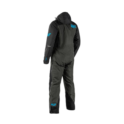 Fly Racing Incline Snowmobile Monosuit Shell - Black / Grey / Blue - 470-4381
