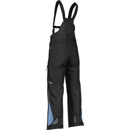 Fly Racing Women's Carbon Snow Bib Shell - Black / Blue - 470-4506
