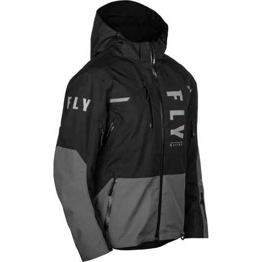 Fly Racing Carbon Snow Jacket/Bib Combo - Black with Grey